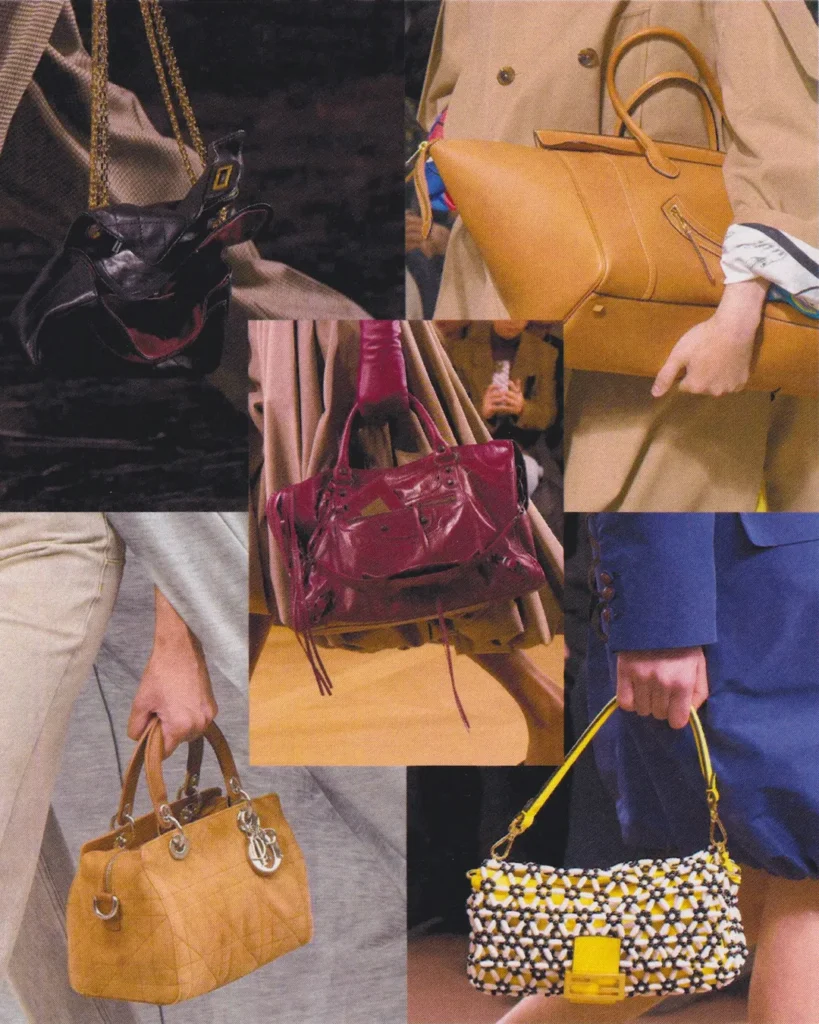 Chanel, Celine, Balenciaga (middle), Dior, Fendi