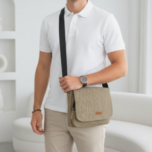 tas selempang goni handmade