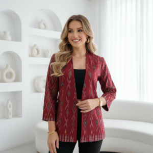 outer wanita blazer serina tenun endek