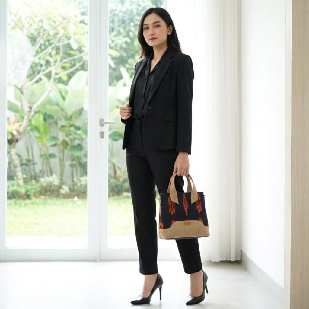 Inspirasi Outfit Kerja dengan Sentuhan Etnik yang Elegan outfit kerja (1)